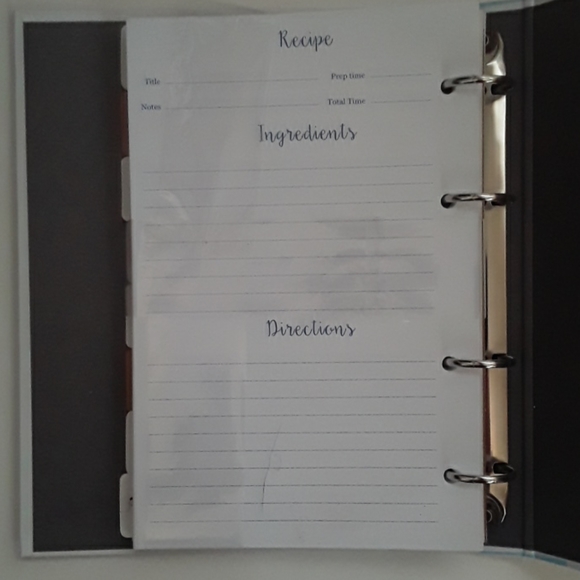 Recipe Cookbook Binder Book - Picture 2 of 5